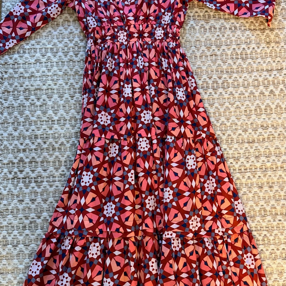 Stylish Pink Patterned Kids Dress